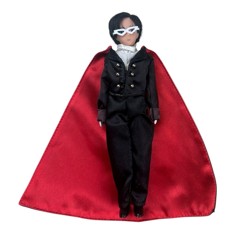 Sailor Moon Tuxedo Mask Mamoru Chiba 6” Doll Red Cape Anime Figure